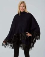 Suede Poncho